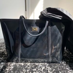 Dolce & Gabbana Black Patent Leather Tote